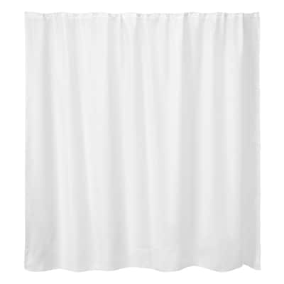 Whitmor Snap-In Shower Curtain Liner Replacement w/Magnets, LINER ONLY, 70" x 54" - White