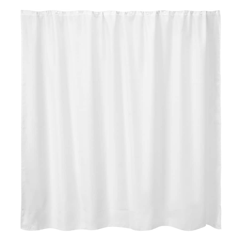 Whitmor Snap-In Shower Curtain Liner Replacement w/Magnets, LINER ONLY, 70" x 54" - White