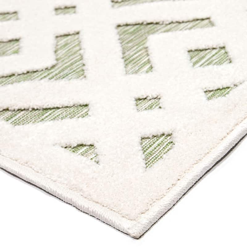 Simply Southern Cottage Covington Geometric Indoor Outdoor Rug