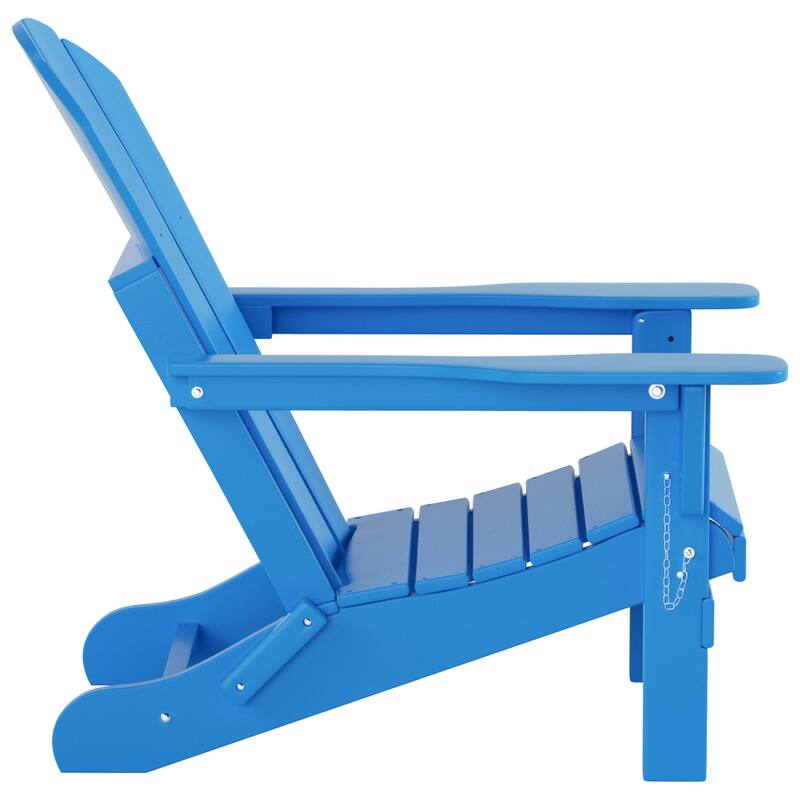 POLYTRENDS Laguna All Weather Poly Outdoor Adirondack Chair - Foldable (Set of 4)