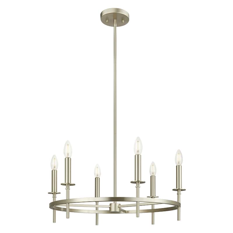 Bellevue SHCH61768 6 Light 25" Wide Taper Candle Style Chandelier