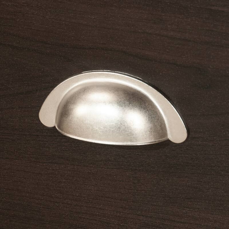 Wood L-Shaped Desk with Durable Surface, Brown