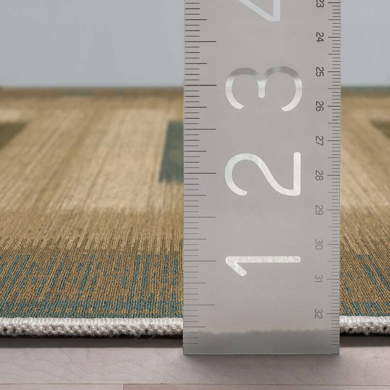 Well Woven Apollo Border Modern Abstract Flat-Weave Rug