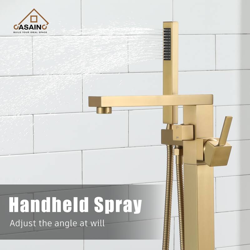 CASAINC Freestanding Single Handle Bathtub Faucet with CUPC Certification