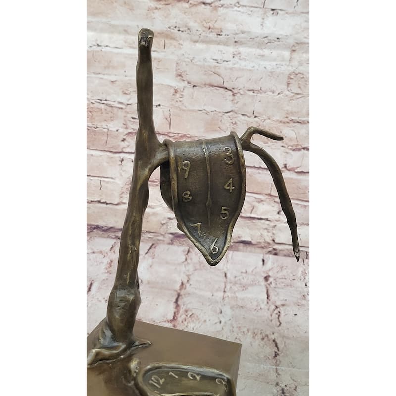 Persistence Of Memory By Salvador Dali Bronze Modern Art Sculpture Figure Statue