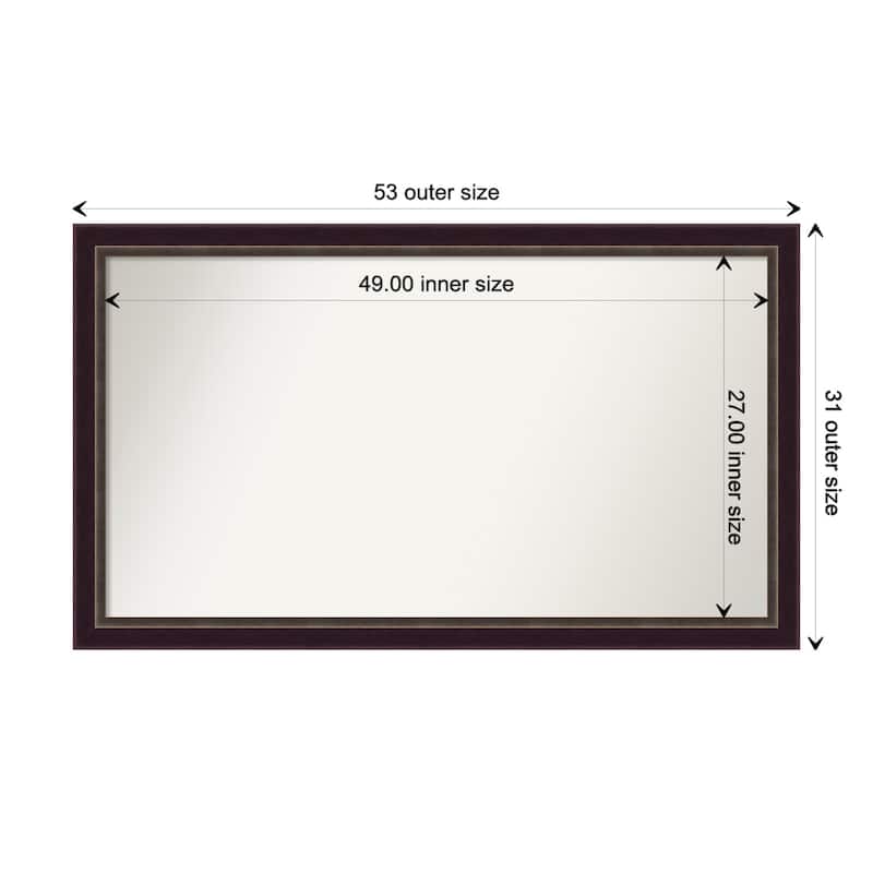 Oversized Wall Mirror Choose Your Custom Size - Signore Bronze Frame