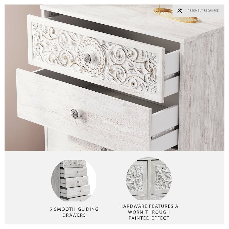 Signature Design by Ashley Paxberry White Dresser