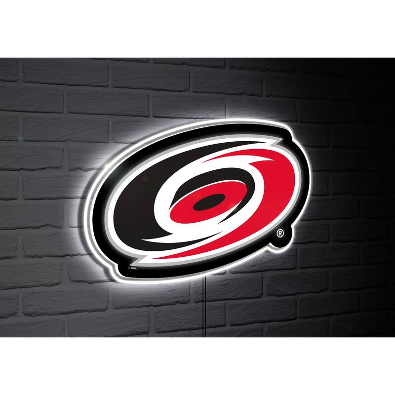 Carolina Hurricanes Team Logo LED Wall Decor Lighted Sign