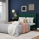 preview thumbnail 11 of 88, AUFANK Upholstered Platform Bed Frame with Headboard Wooden Slats Support Green - Full