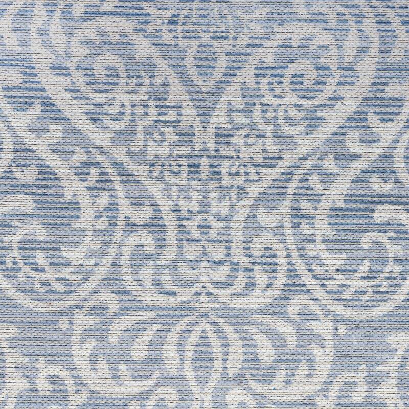 Waverly Machine Washable Botanical Damask Area Rug