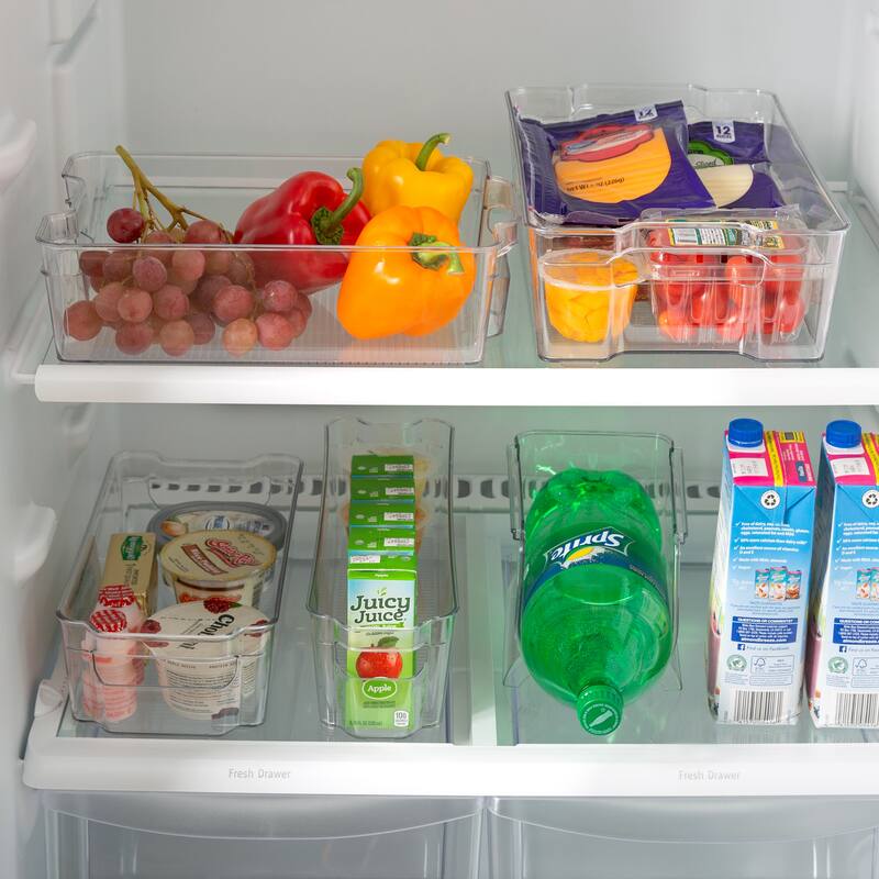 Kitchen Details 2 Pack X-Large Refrigerator Shelf Organizer - 14.57" x 8.31" x 3.9"