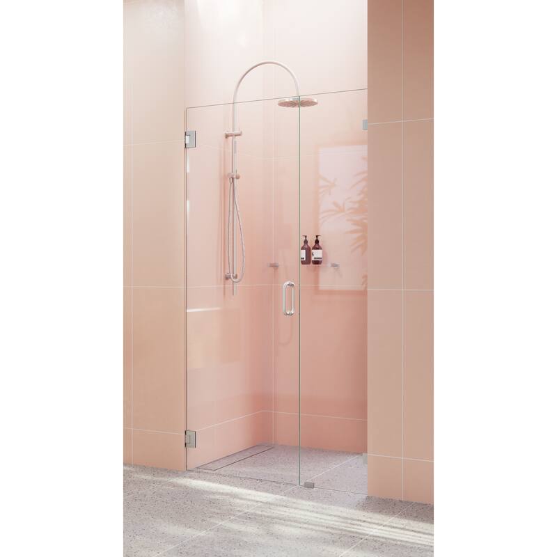 Glass Warehouse 78" x 42.75" Frameless Shower Door - Wall Hinge
