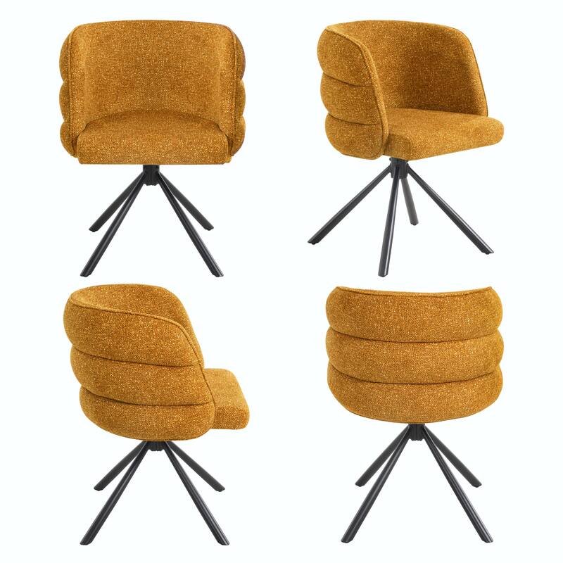 270° Swivel Home Office Desk Chairs Set of 2, Modern Dining Chairs