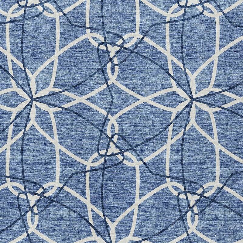 HomeRoots Geometric Modern Rectangle Outdoor Rug