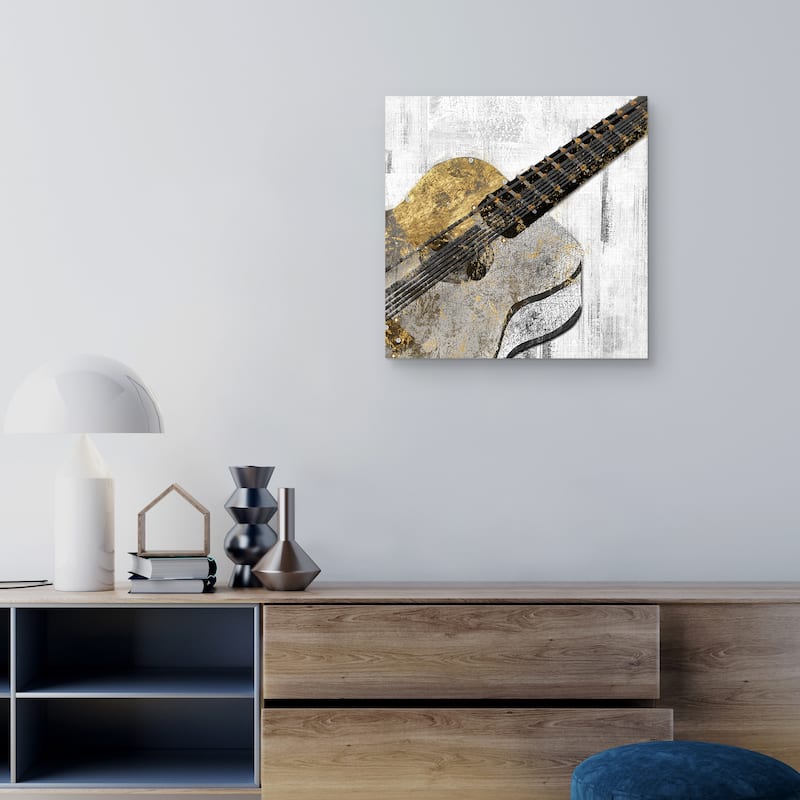 Guitar Study III by Natalie Adams Canvas Art Print