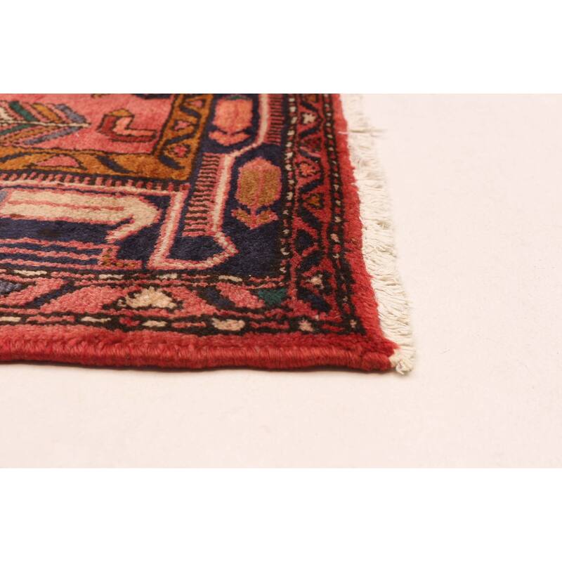 ECARPETGALLERY Hand-knotted Andelz Red Wool Rug - 4'3 x 7'10