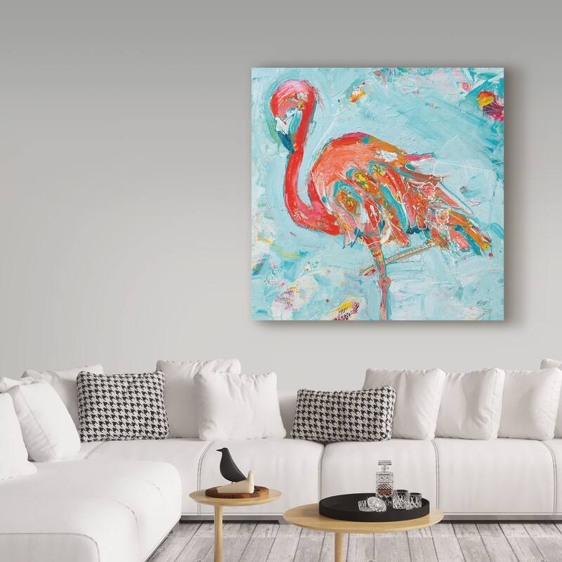 Kellie Day 'Flamingo Bright' Canvas Art
