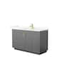 Option Dark Gray, Gold Trim, Giotto Quartz Top