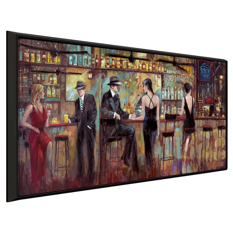 "Happy Hour" by Ruane Manning Print on Floating Canvas