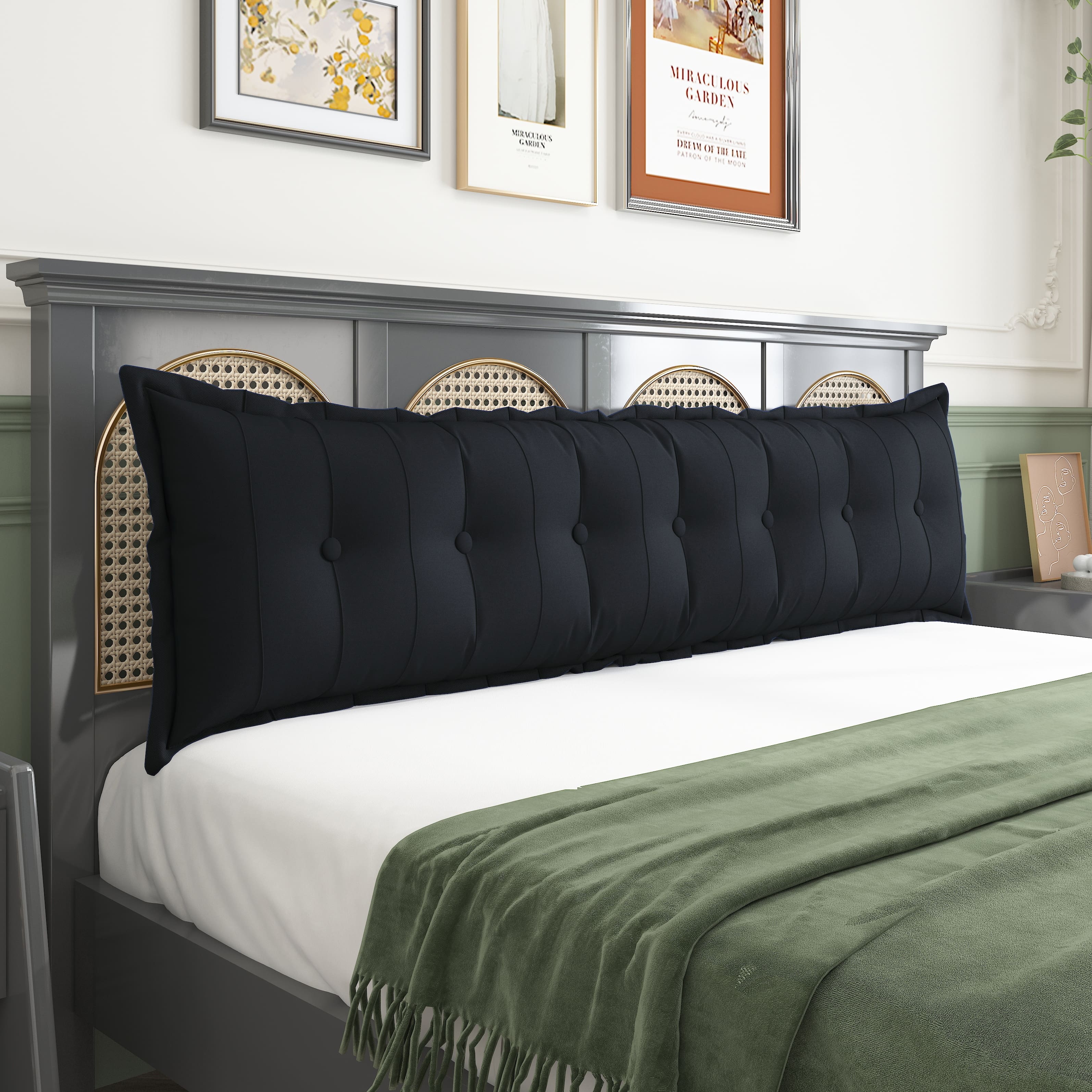 WOWMAX Large Body Pillow Back Rest Reading Pillow Lumbar Support Pillow