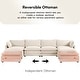 preview thumbnail 53 of 153, Corduroy Sectional Sofa with Removable Ottomans & Ultra-soft Cushions for Living Room & Bedroom