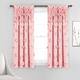 Silver Orchid Turpin Single Window Curtain Panel - 54"W x 63"L - Pink