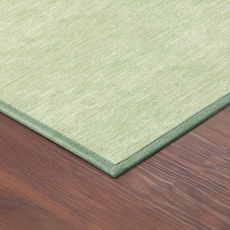 Machine Washable Indoor/ Outdoor Contemporary Blox Chantille Rug