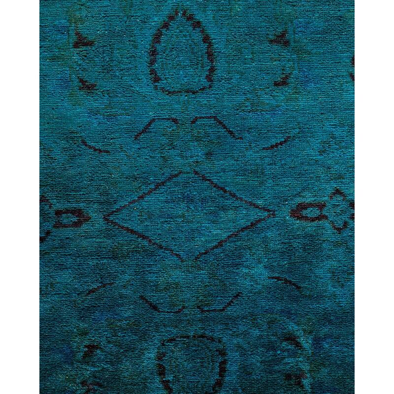 Vibrance One-of-a-Kind Hand-Knotted Area Rug - Green, 4' 1" x 6' 2" - 4' 1" x 6' 2"