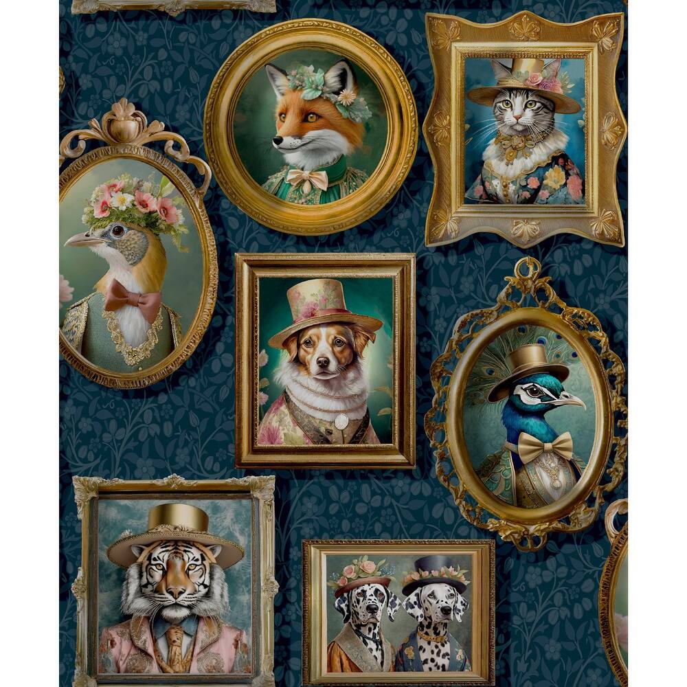 Regal Framed Beasts Non-Pasted Wallpaper – 396in. x 21in. – Covers 56 square feet