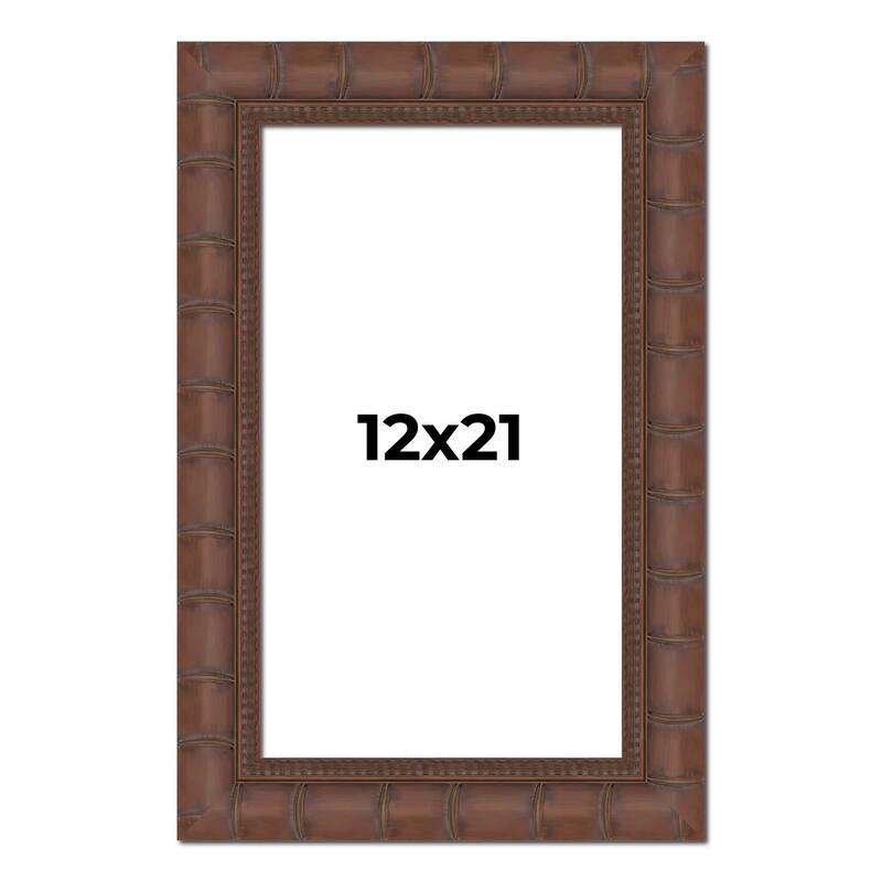 12x21 Frame Pewter Solid Wood Picture Frame Width 1.625 Inches | Interior Frame Depth 0.6875 Inches