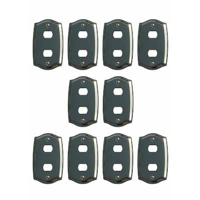 Switch Plate Solid Brass 2 Despard/Interchange Pack of 10 Renovators Supply