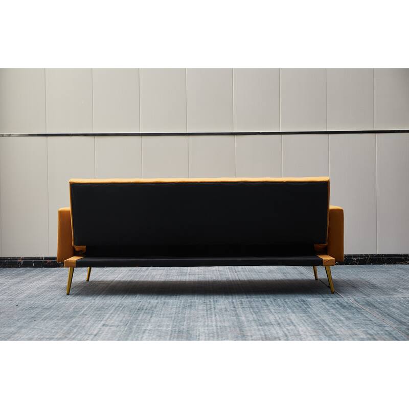 75'' Wide Tufted Velvet Convertible Sleeper sofa