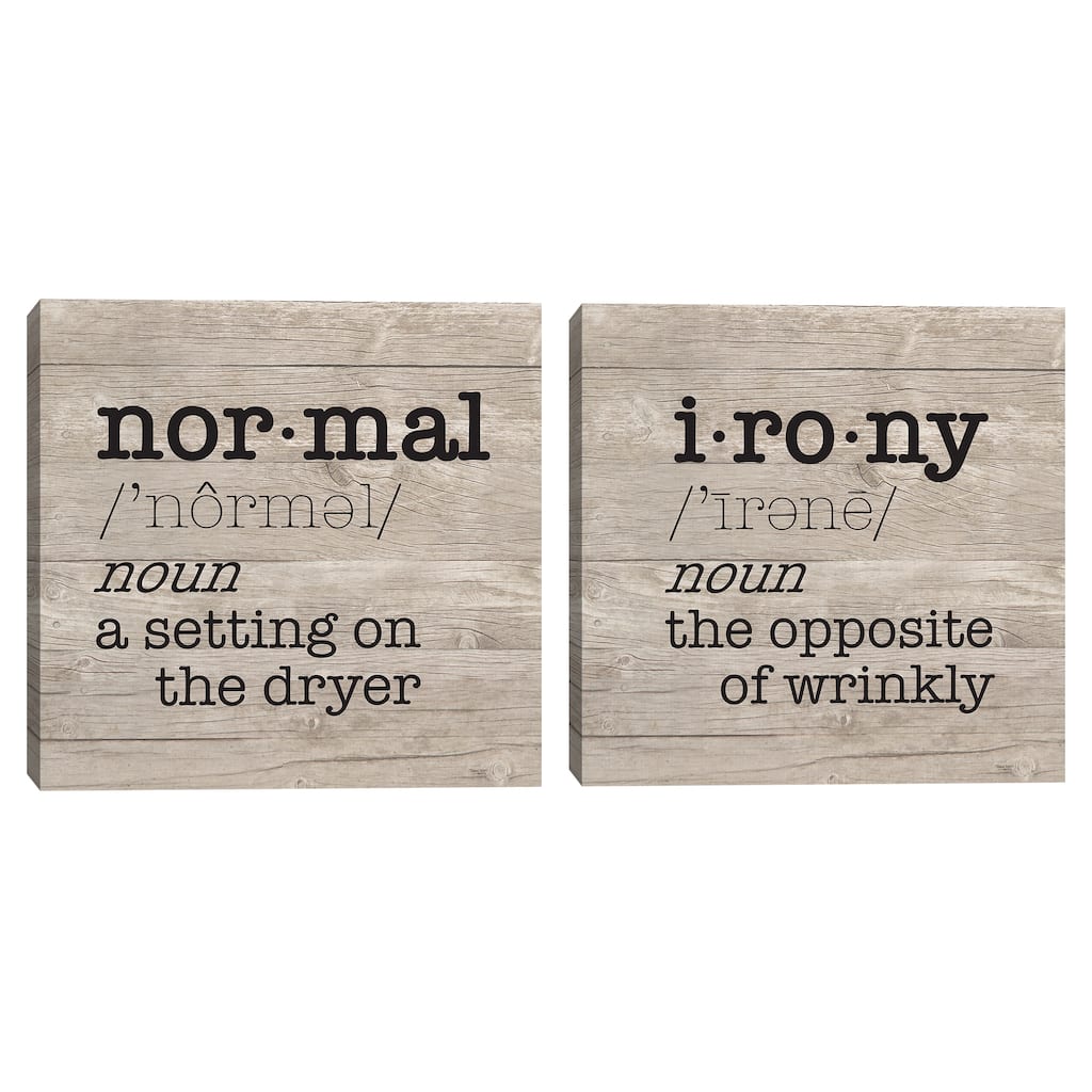 Laundry Room Humor I - II by Tara Reed Canvas Art Prints