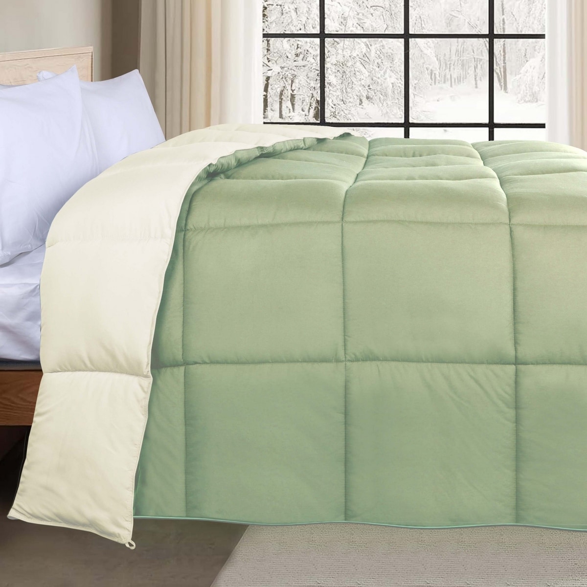 Superior Brushed Microfiber Down Alternative Reversible - Picture 28 of 40
