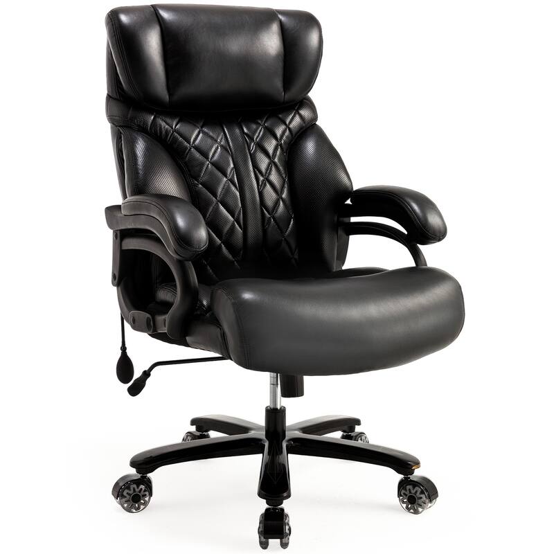 Large Computer Desk Chair Comfortable for Home Office - Black