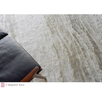 The Met X Exquisite Rugs Travertine Beige Area Rug