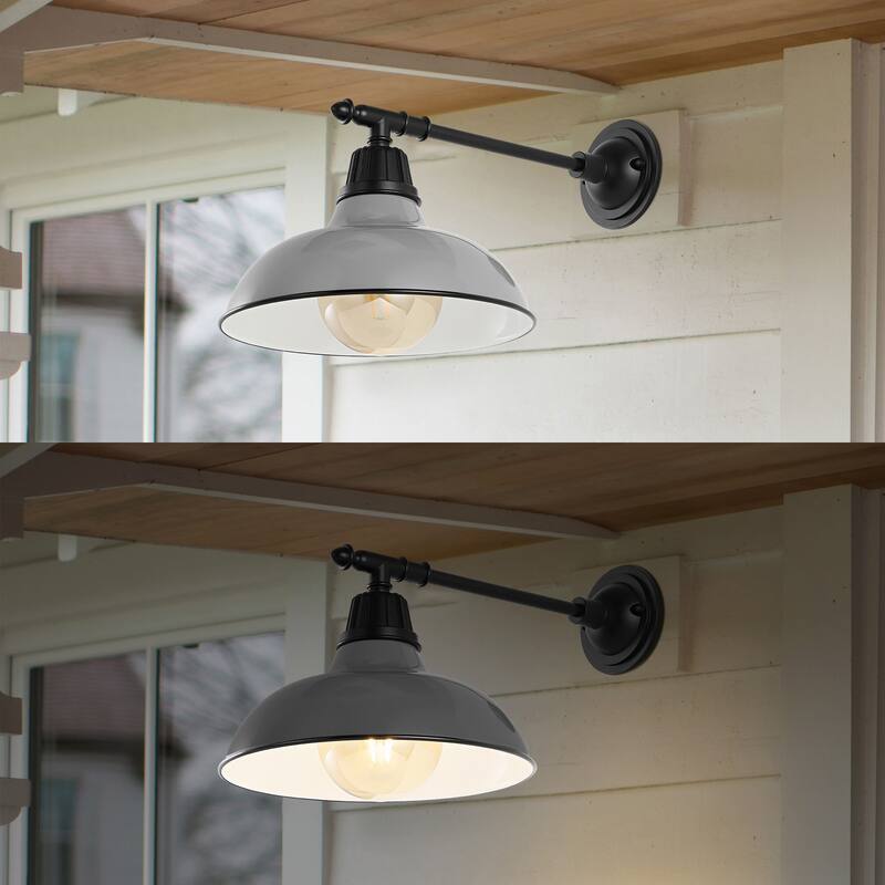 12.25" Indoor/Outdoor LED Arm Sconce, By JONATHAN Y - 12.25