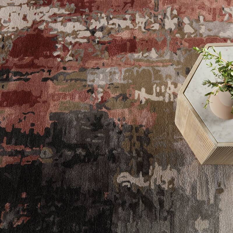 Matcha Handmade Abstract Area Rug