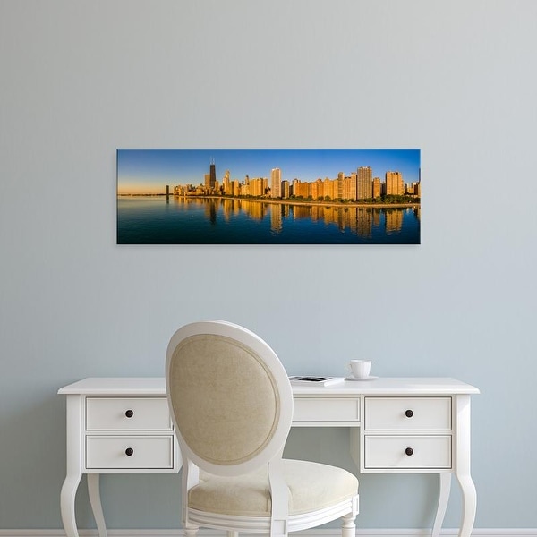 Easy Art Prints Panoramic Image 'Gold Coast buildings at waterfront, Chicago, Cook County, Illinois, USA' Canvas Art