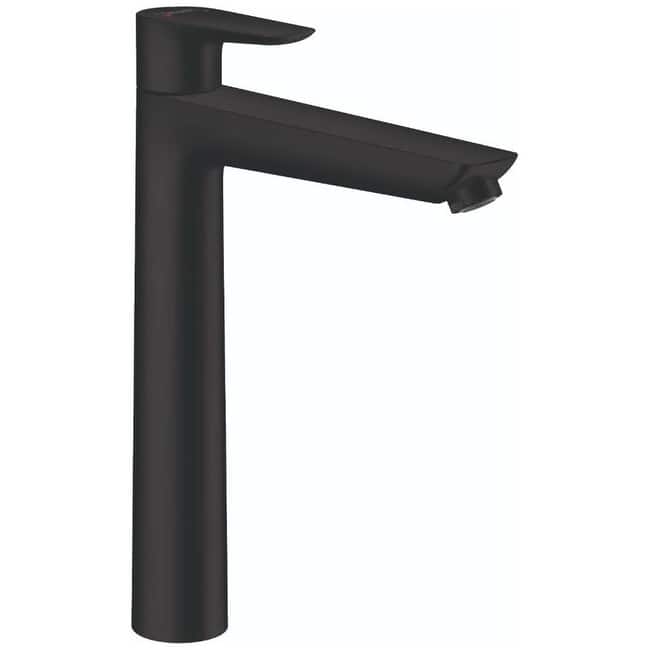 Hansgrohe Talis E 1.2 GPM Single Hole Bathroom Faucet with QuickClean, - Matte Black