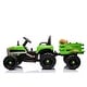 preview thumbnail 75 of 98, 24V Battery Powered Ride-On Tractor with Trailer, 2 Motors, MP3, Bluetooth, Remote Control, LED Lights for Kids 3-6 Years