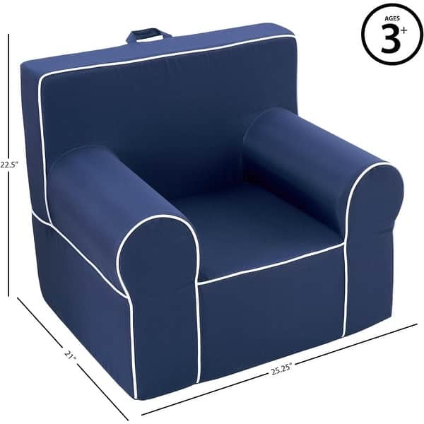 dimension image slide 2 of 3, Heritage Kids Foam Armchair