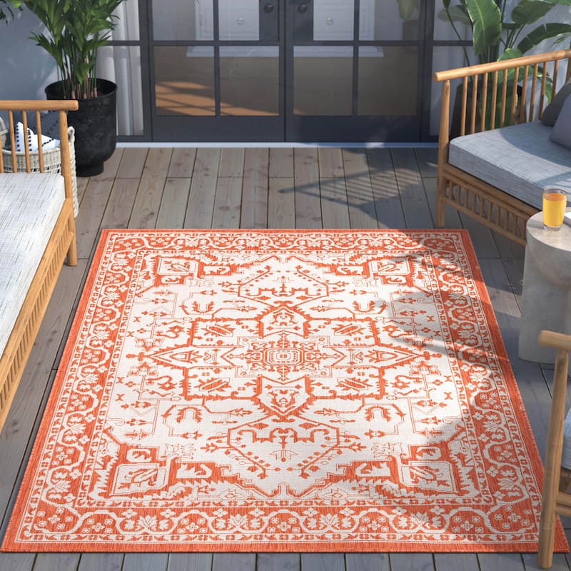 Well Woven Lia Celesine Persian Oriental Indoor Outdoor Area Rug