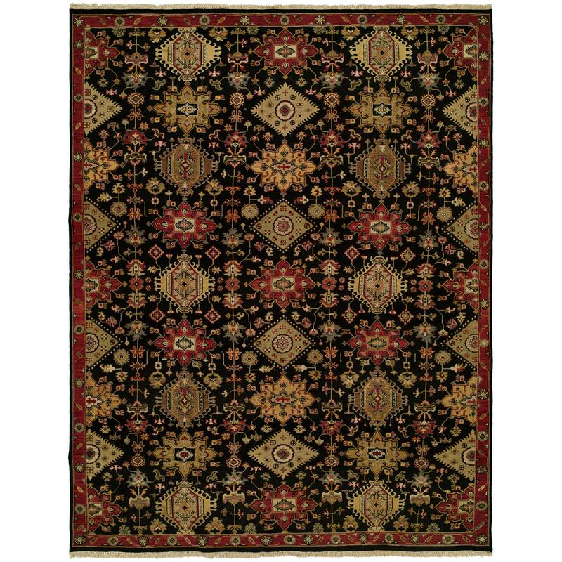 Traditional Multi-Colored Flatweave Wool Area Rug - 8' Square - Multi-Colored