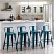 preview thumbnail 18 of 30, Metal Bar Stools Set of 4,Bar Stool with Low Back for Indoor/Outdoor Barstools