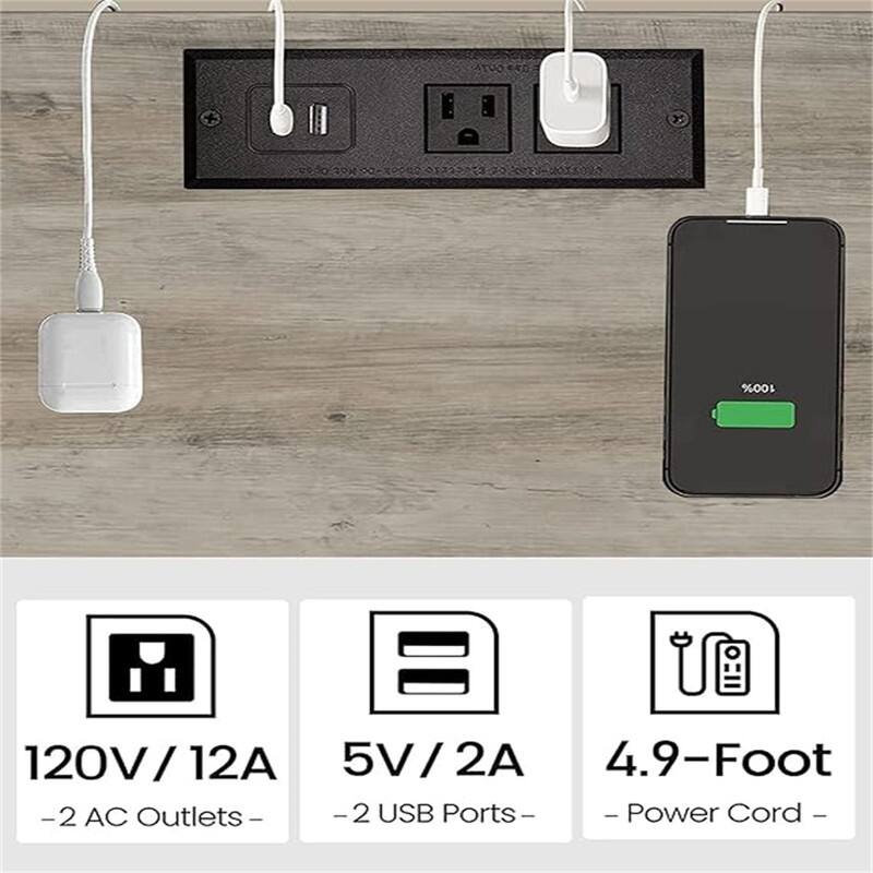 End Table with Charging Station