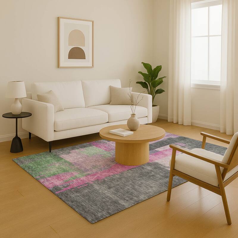 Premium Washable Super Soft Abstract Contemporary Mayfield Rug