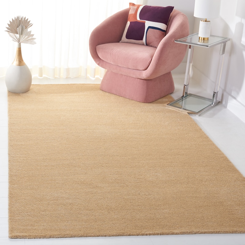 SAFAVIEH Handmade Himalaya Colorweave Plaid Modern Wool Rug - 3' x 5' - Beige