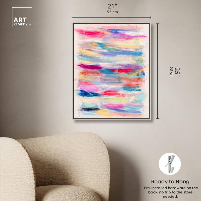 Color Bands Canvas by Art Remedy