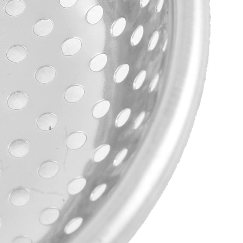 Tableware Meshy Hole Design Spoon Skimmer 12.5cm Diameter Silver Tone